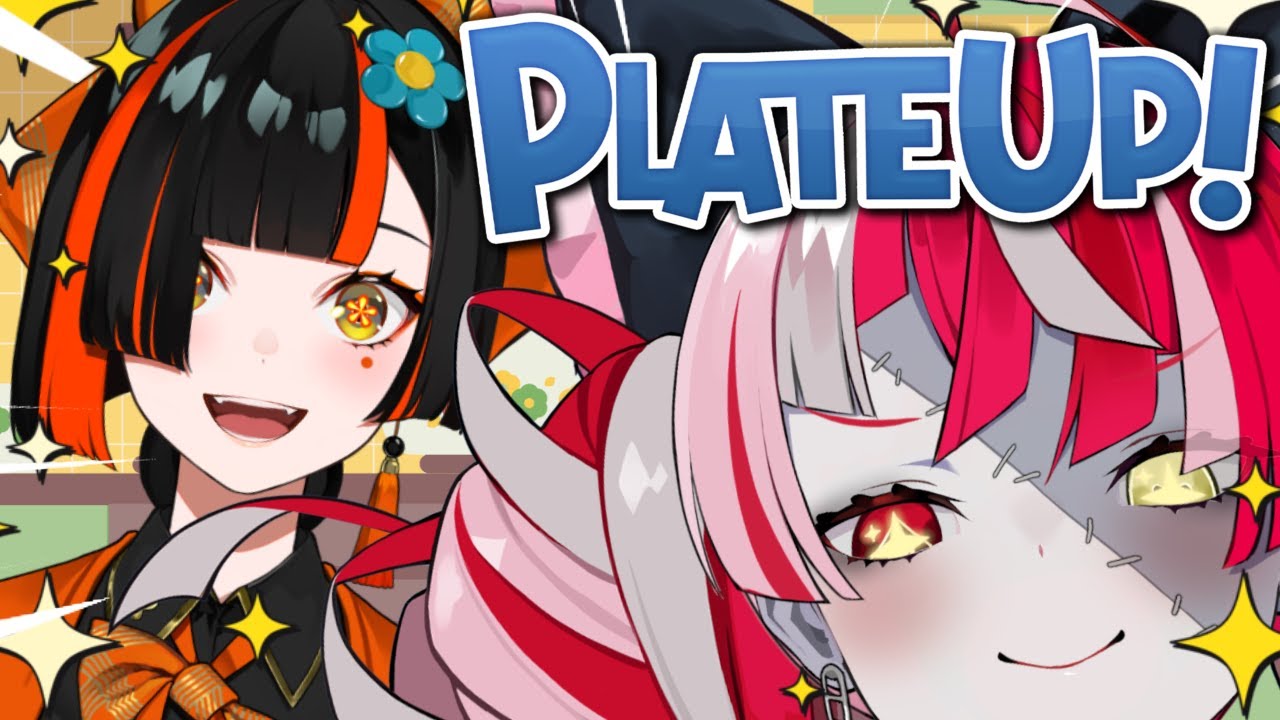 【PLATEUP!】LAM姉妹最高のレストラン!! WE'RE COOKING CHAT!! w/ @HanabiChoya 【Kureiji Ollie】