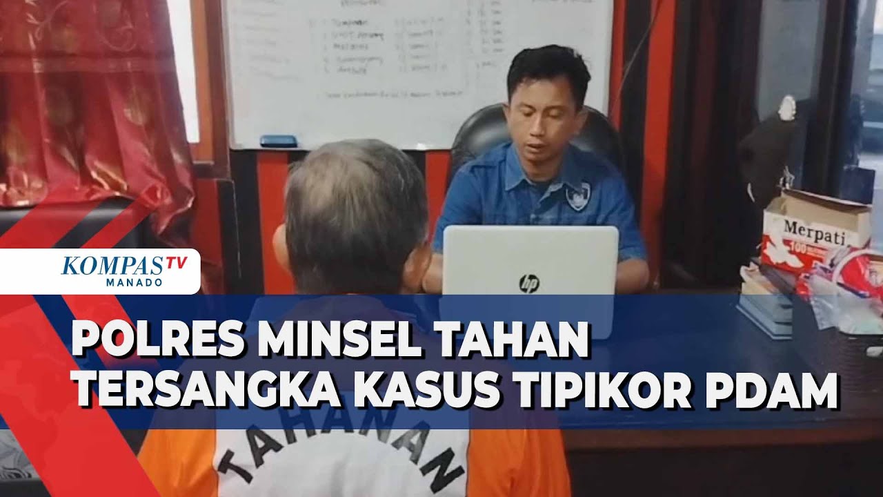 Polres Minsel Tahan 2 Tersangka Kasus Korupsi PDAM Minsel Tahun 2018