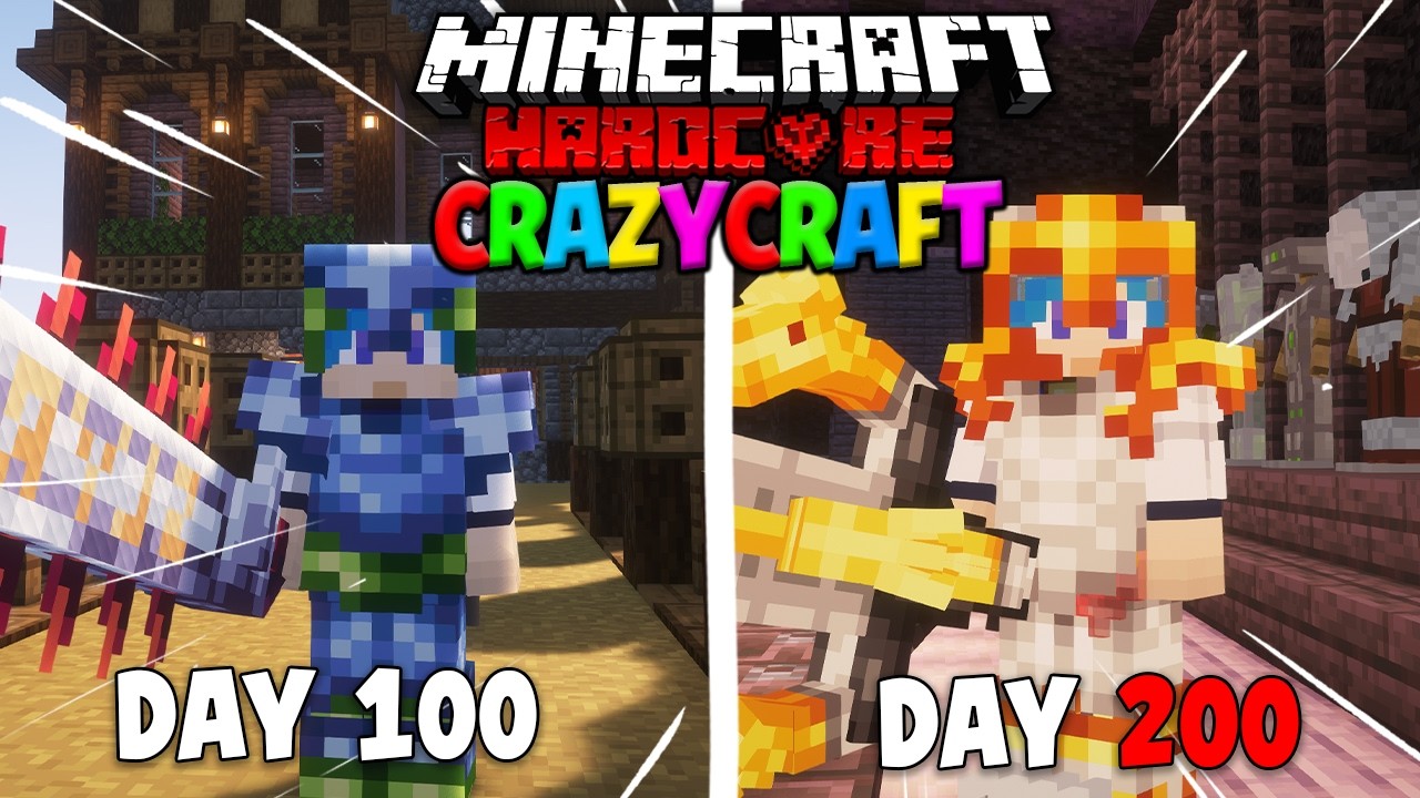 200 Hari Minecraft Hardcore CRAZY CRAFT