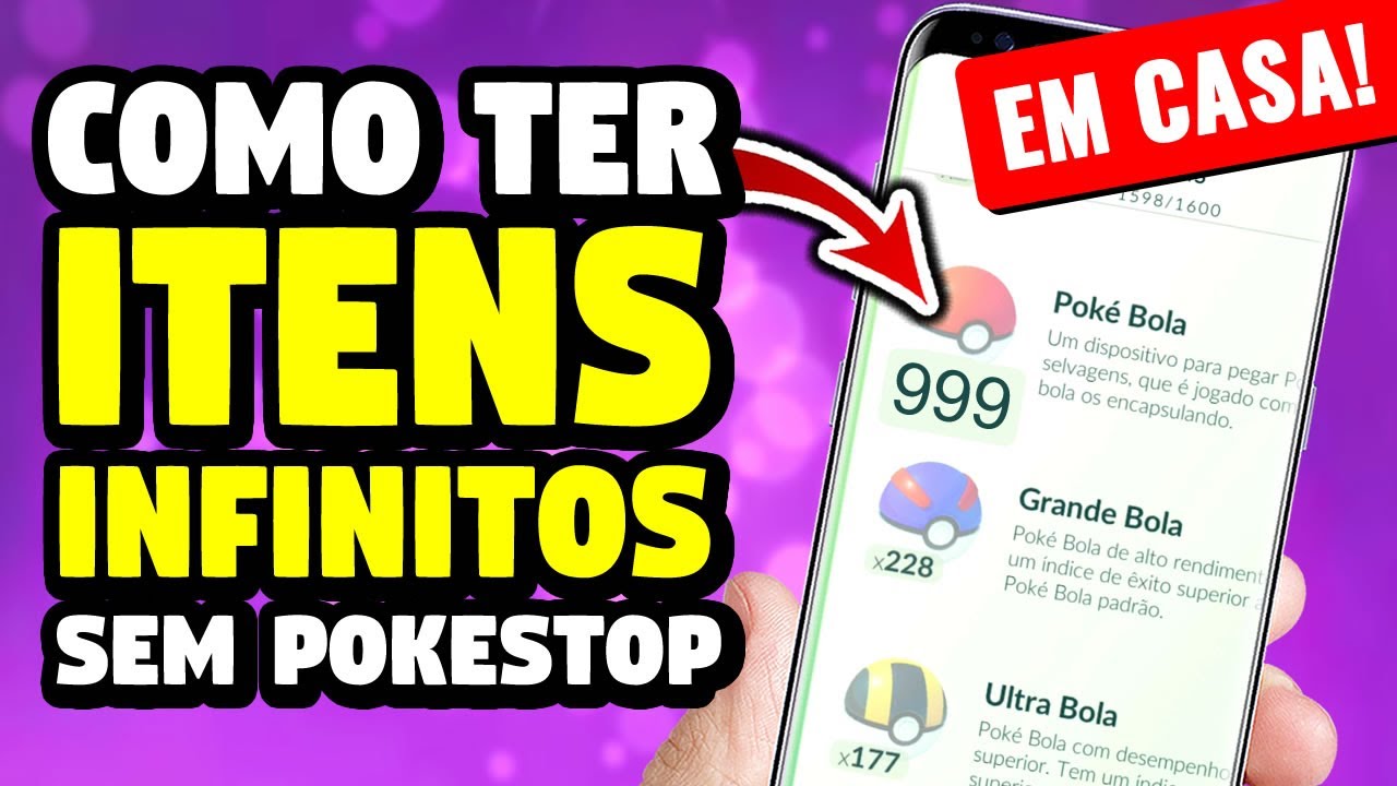 APRENDA como ter ITENS INFINITOS no Pokemon Go sem Pokestop e SEM HACK