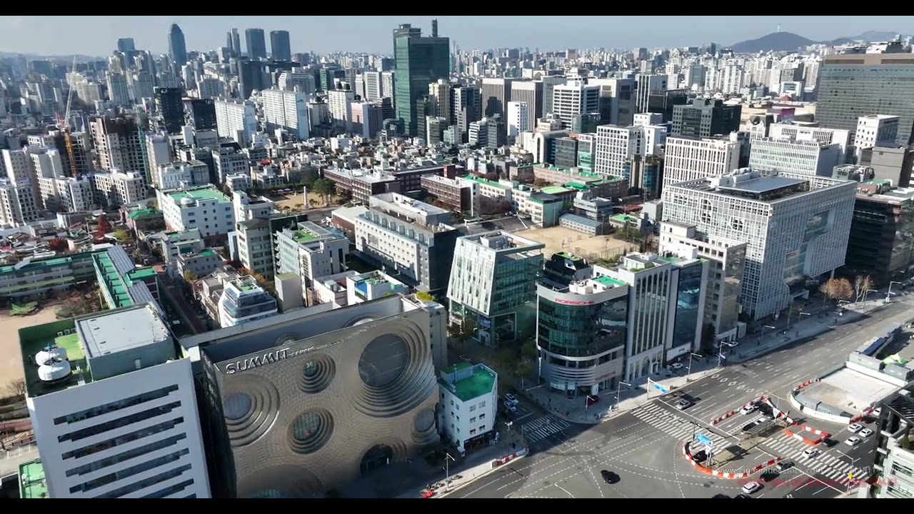DJI 0167 07 서울강남구삼성동159 9 써밋 갤러리 241207 11 altL 24mm DJIMavic3Cine 5120 50 0fps 드론영상소스