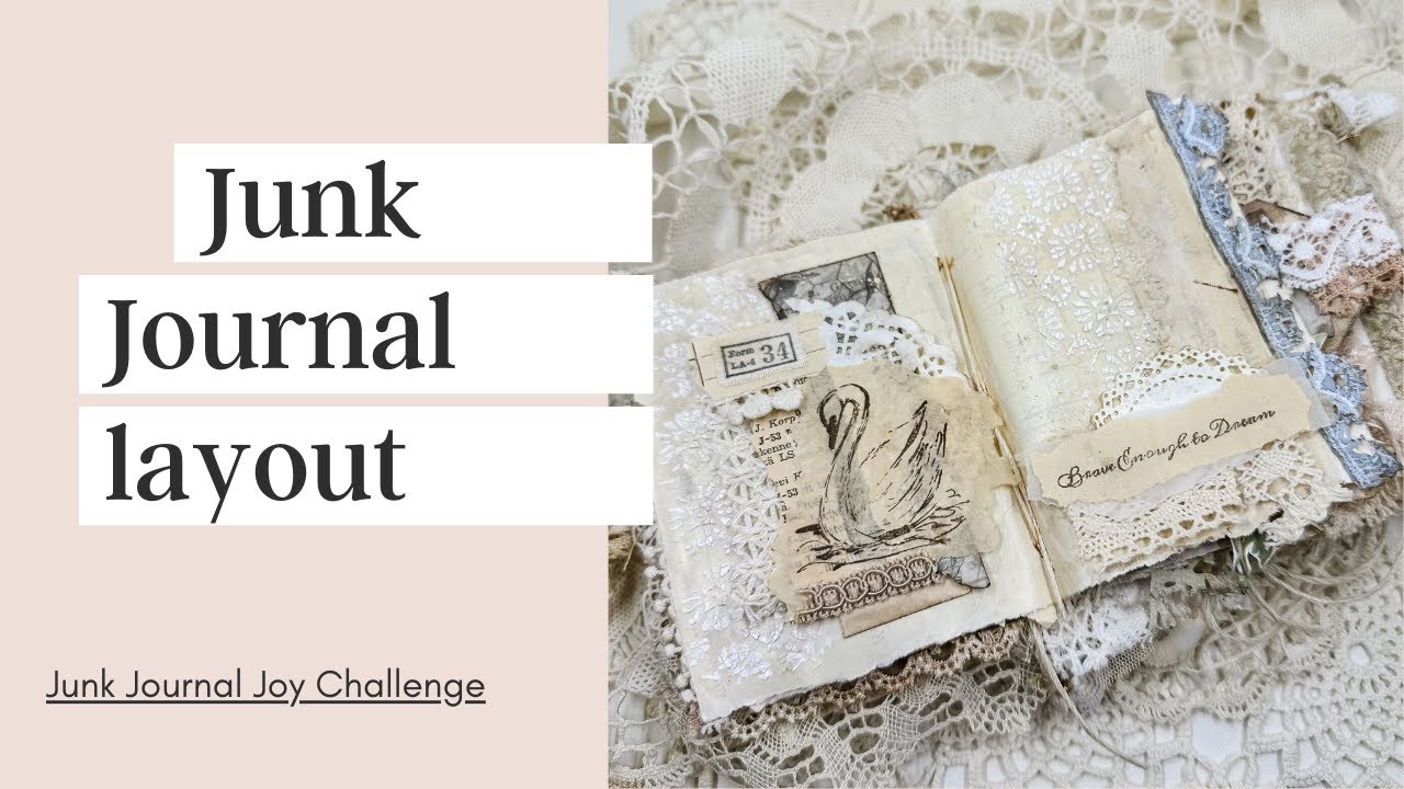 Junk journal layout | Junk journal joy challenge 2023