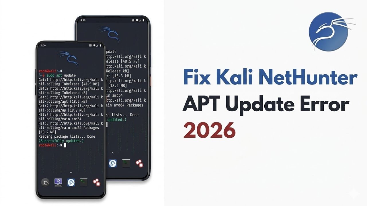 How to Fix Kali NetHunter APT Update Error (2026) | GPG Key & Repository Fix 100% Working