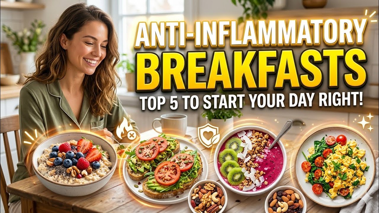 Top 5 Anti-Inflammatory Breakfasts to Start Your Day Right | Healthy & Easy Recipes