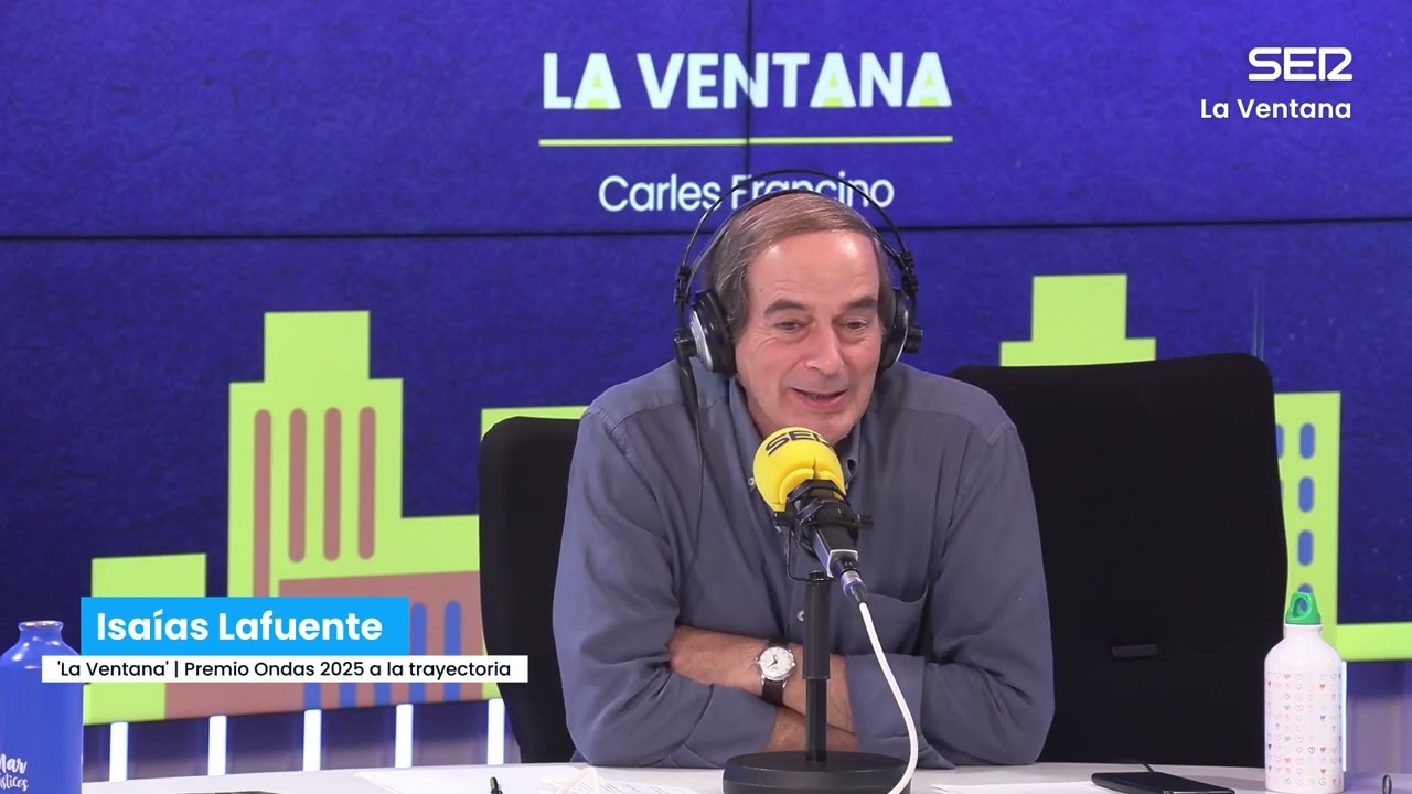 As&iacute; ha reaccionado Isa&iacute;as Lafuente a su Premio Ondas a la Mejor Trayectoria