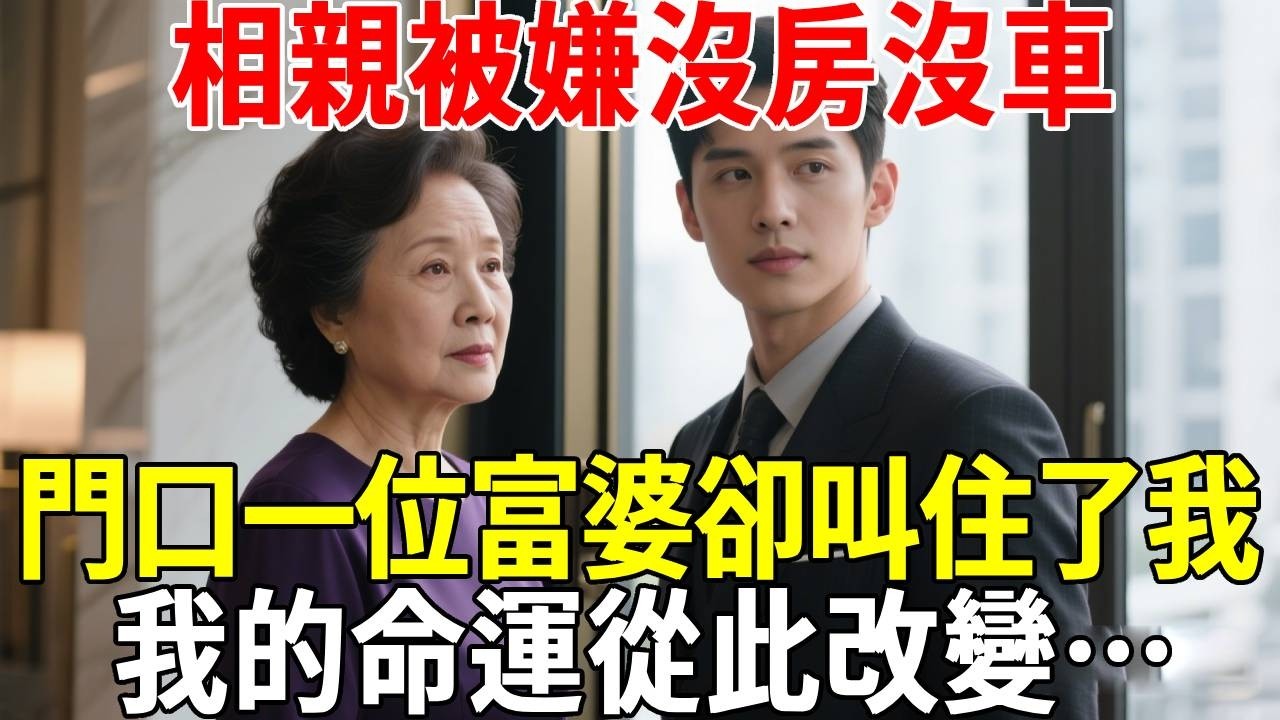 相親被嫌沒房沒車，門口一位富婆卻叫住了我，我的命運從此改變…#蝴蝶飛飛 #民間故事 #奇聞趣事 #古代小說#懸疑#老年情感