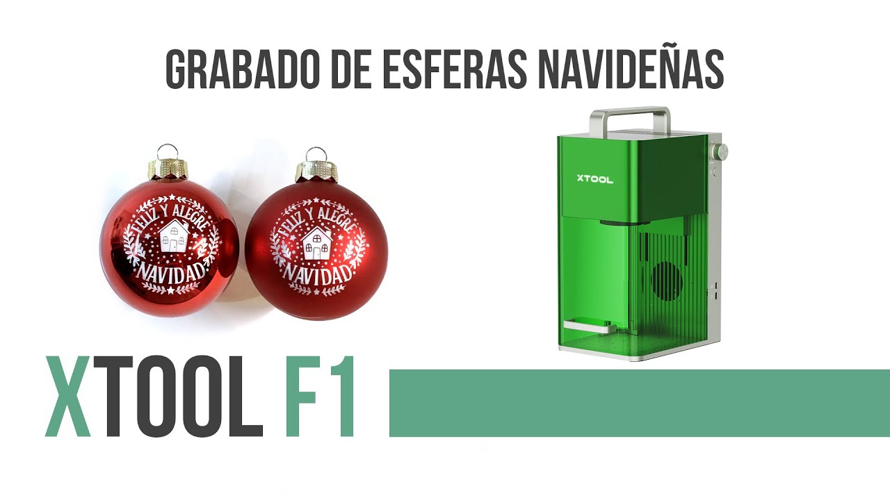 Negocio navideño: grabado de esferas con xTool F1