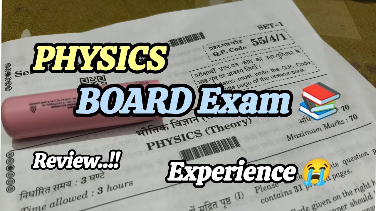 Physics BOARD Exam: I Attempted This Much… Will I Pass? 😰 | Class 12