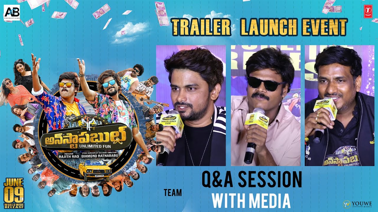 Unstoppable Unlimited Fun Team Session With Media at Trailer Launch Event | YouWe Media