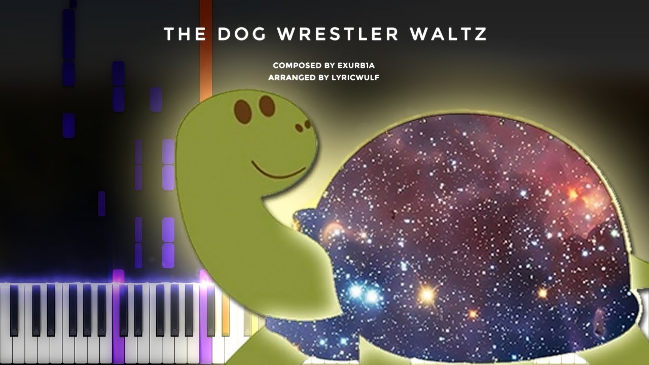 Exurb1a · The Dog Wrestler Waltz | LyricWulf Piano Tutorial on Synthesia