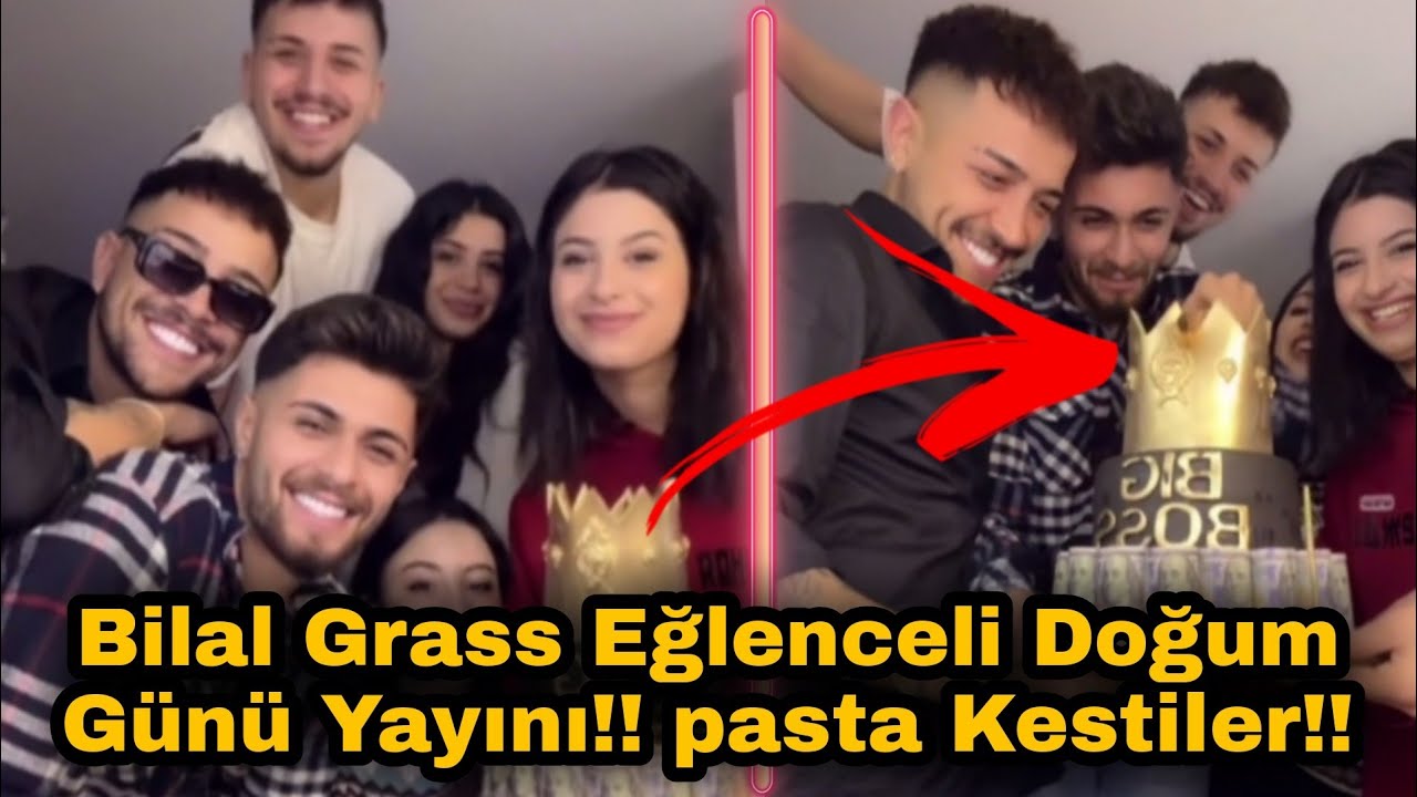 Bilal Grass Eğlenceli Doğum Günü Yayını!! Pasta Kestiler!!
