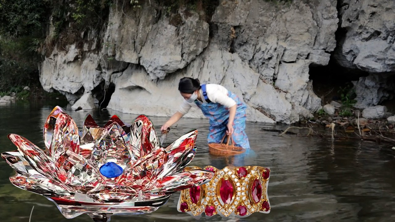 I found a huge clam with over a hundred pearls in a river with beautiful mountains and clear waters