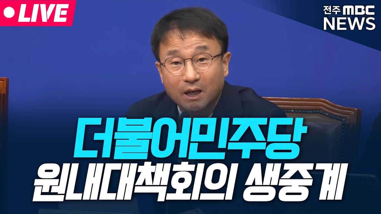 [🔴LIVE] 더불어민주당 원내대책회의 생중계  | 2025.02.24