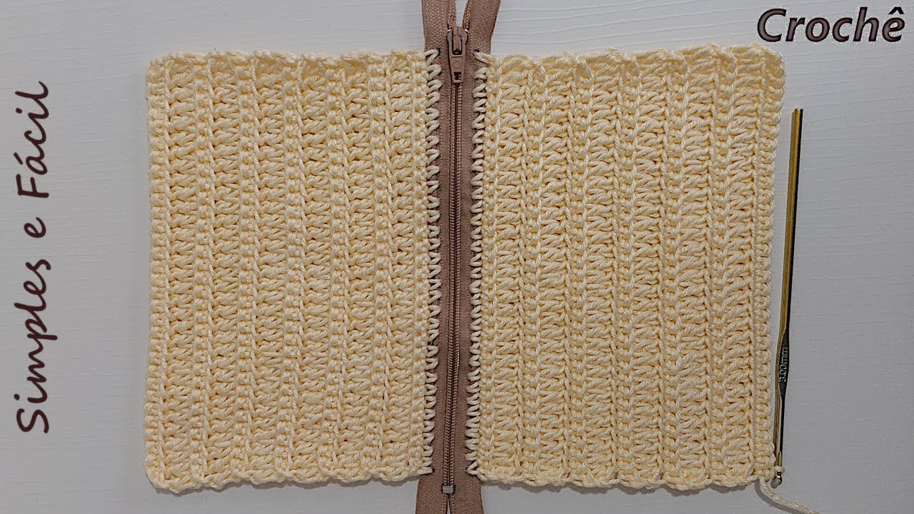 Maneira FÁCIL de fazer BOLSA DE MÃO - Modelo 8 / NECESSAIRE de Crochê