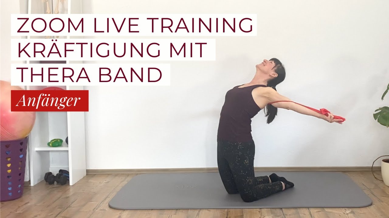 Kräftigung mit Thera Band I Schmerzen vermeiden I effektive Übungen bei Skoliose