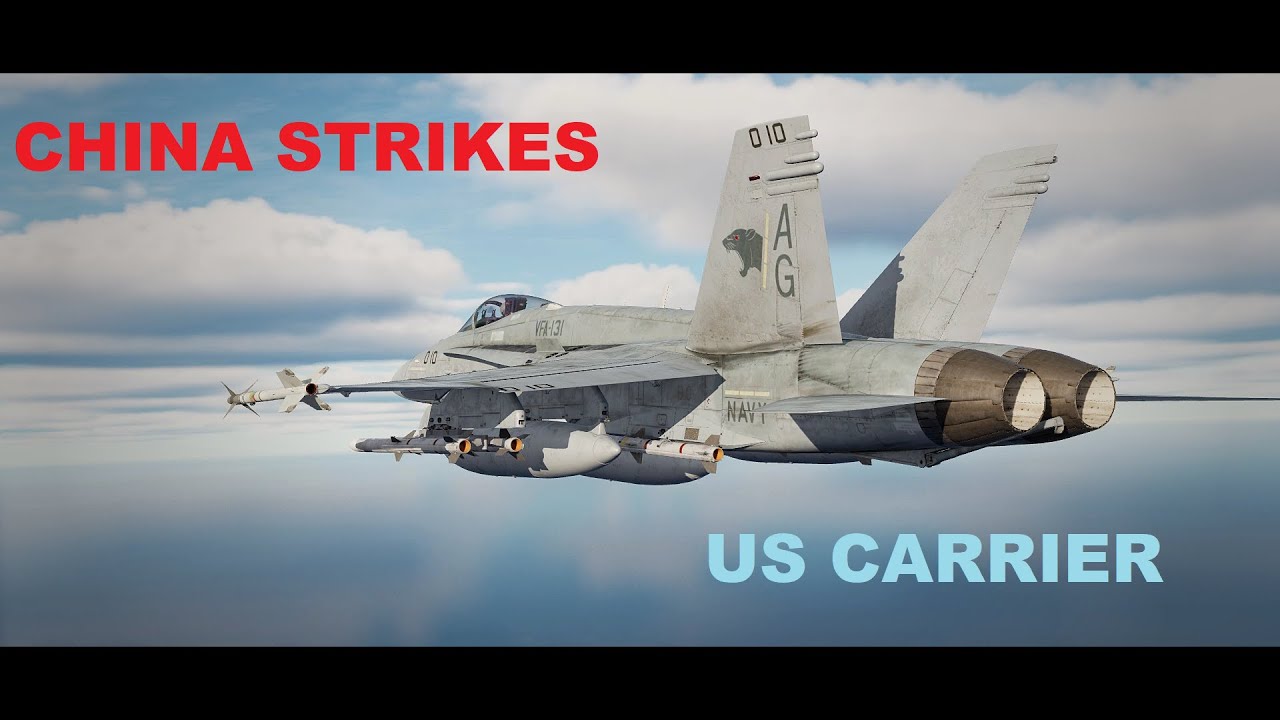 China Attacks US Carrier in South China Sea | F-18 | J-15 | J-10 | Single Mission| DCS World Sim.