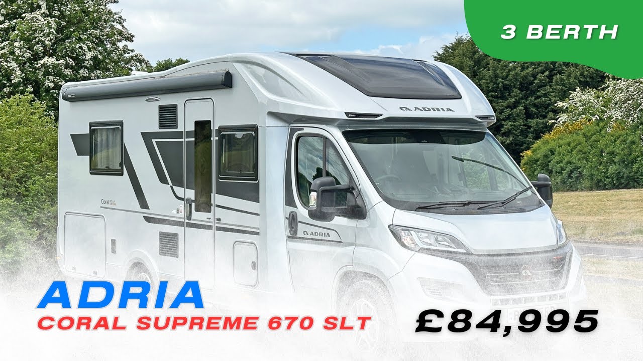 2022 Adria Coral Supreme 670 SLT, 3 Berth Motorhome | £84,995