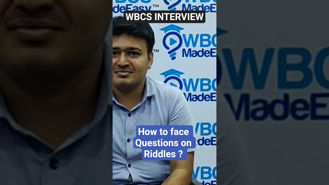 WBCS INTERVIEW | How to face Questions on Interview on Riddles? | WBCS PT  by @AbhirupDreamBig