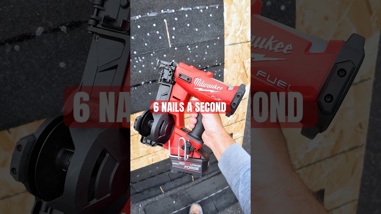 Milwaukee Coil Nailer #tools