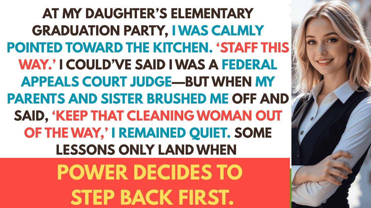 At my daughter’s school party, they pushed me into the kitchen— Then everything changed…