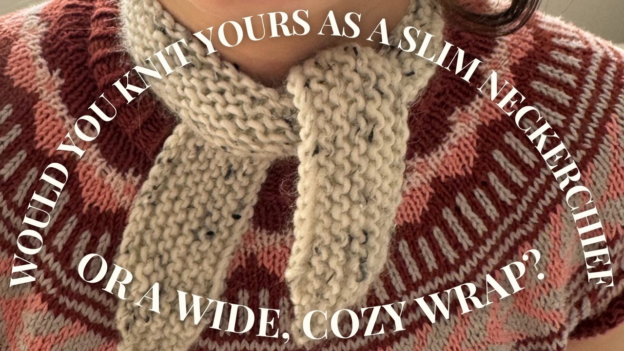 Knit the Vanilla Scarf | Simple Garter Stitch Scarf in Multiple Sizes