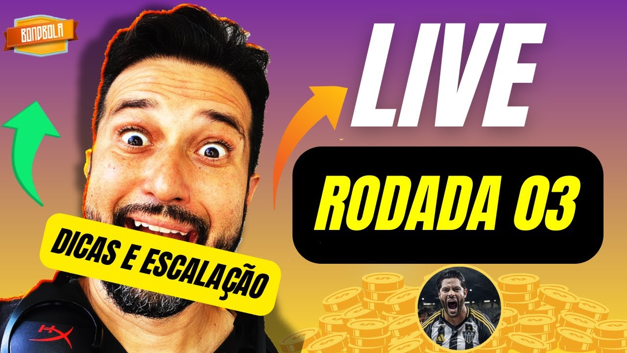 LIVE CARTOLA FC 2026 | DICAS #3 RODADA | ESCALA&Ccedil;&Atilde;O E DICAS PARA MITAR!
