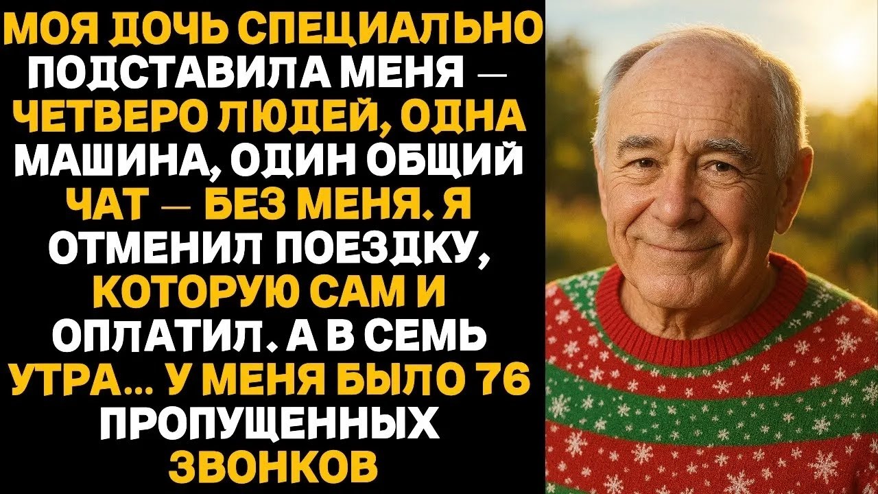 Моя дочь бросила меня под Новый год — тогда я отменил поездку, которую сам оплатил