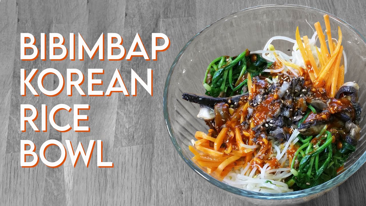 VEGAN BIBIMBAP Korean Rice Bowl with Spicy Sauce Recipe