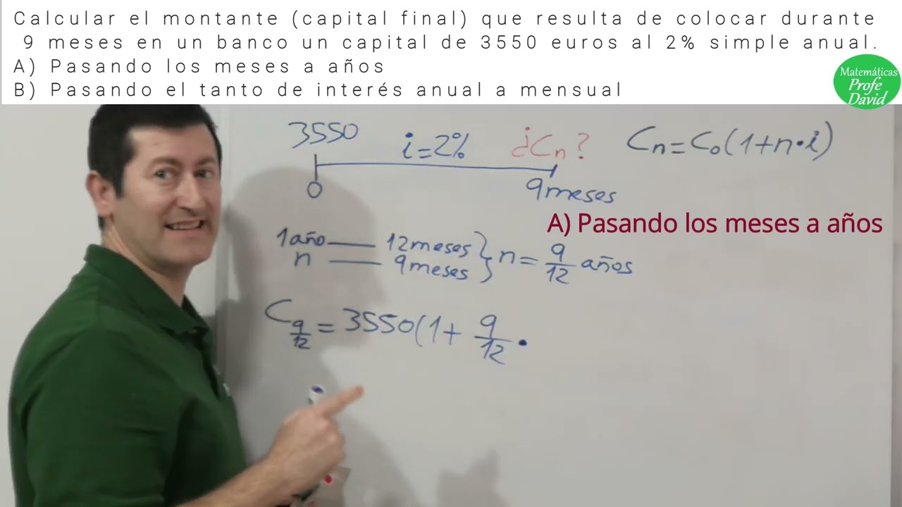 ley de capitalizacion simple:  Tantos equivalentes