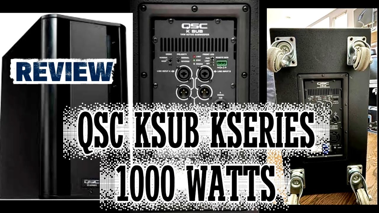 QSC KSUB Review | 1000W Active Subwoofer – Clean, Punchy & Worth It?