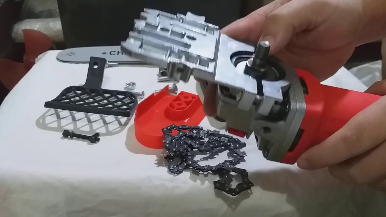 Mitsushi chainsaw stand for angle grinder tutorial