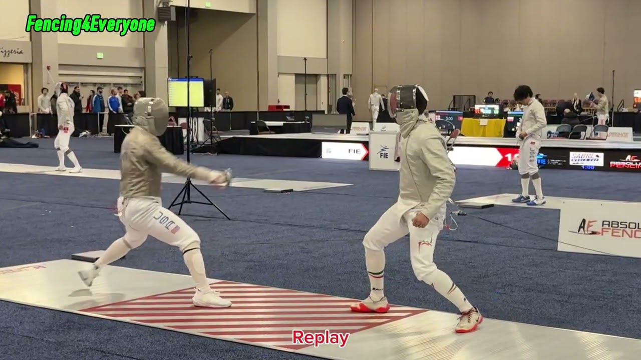 2nd T128 SMS 🔹32 WANG Nicolas 🇺🇸 vs 🔸97 ZEA Gibran 🇲🇽 - Absolute Fencing Sabre World Cup 2026