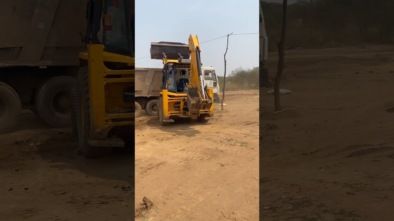 JCB loading truck funny sound 🤣 #jcbvideo