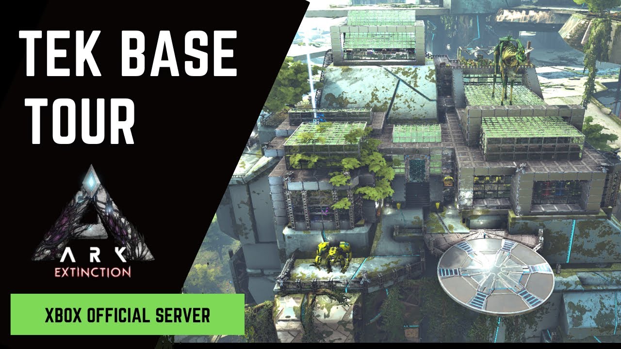 Tour of our Extinction Tek Base! ARK Survival Evolved. Official Server.