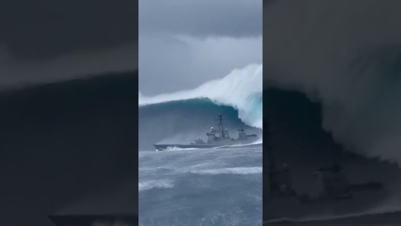 Massive Ship vs Rogue Wave Strike #ocean #maritime #extreme