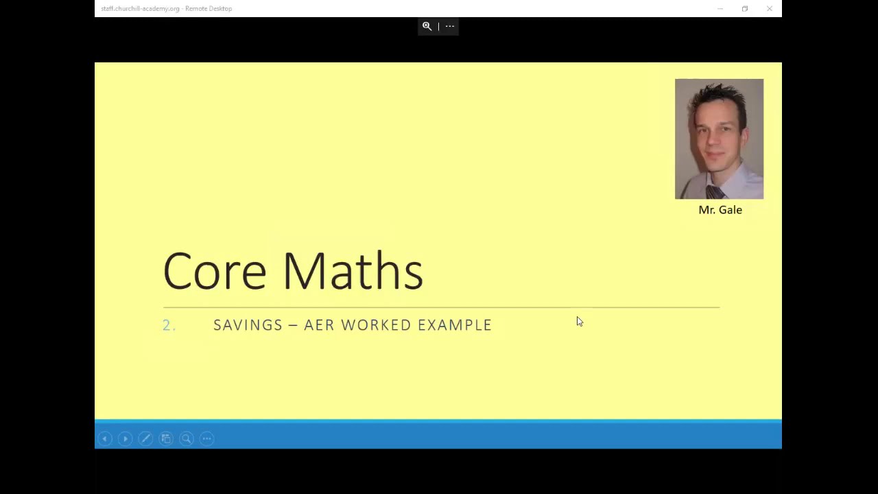AER worked example - Core Maths annual equivalent rate