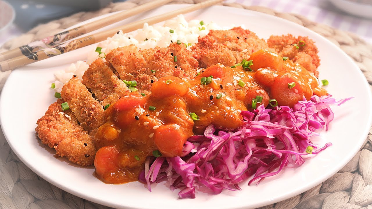 Receta japonesa deliciosa con Filete Empanado y Curry | Katsu Curry