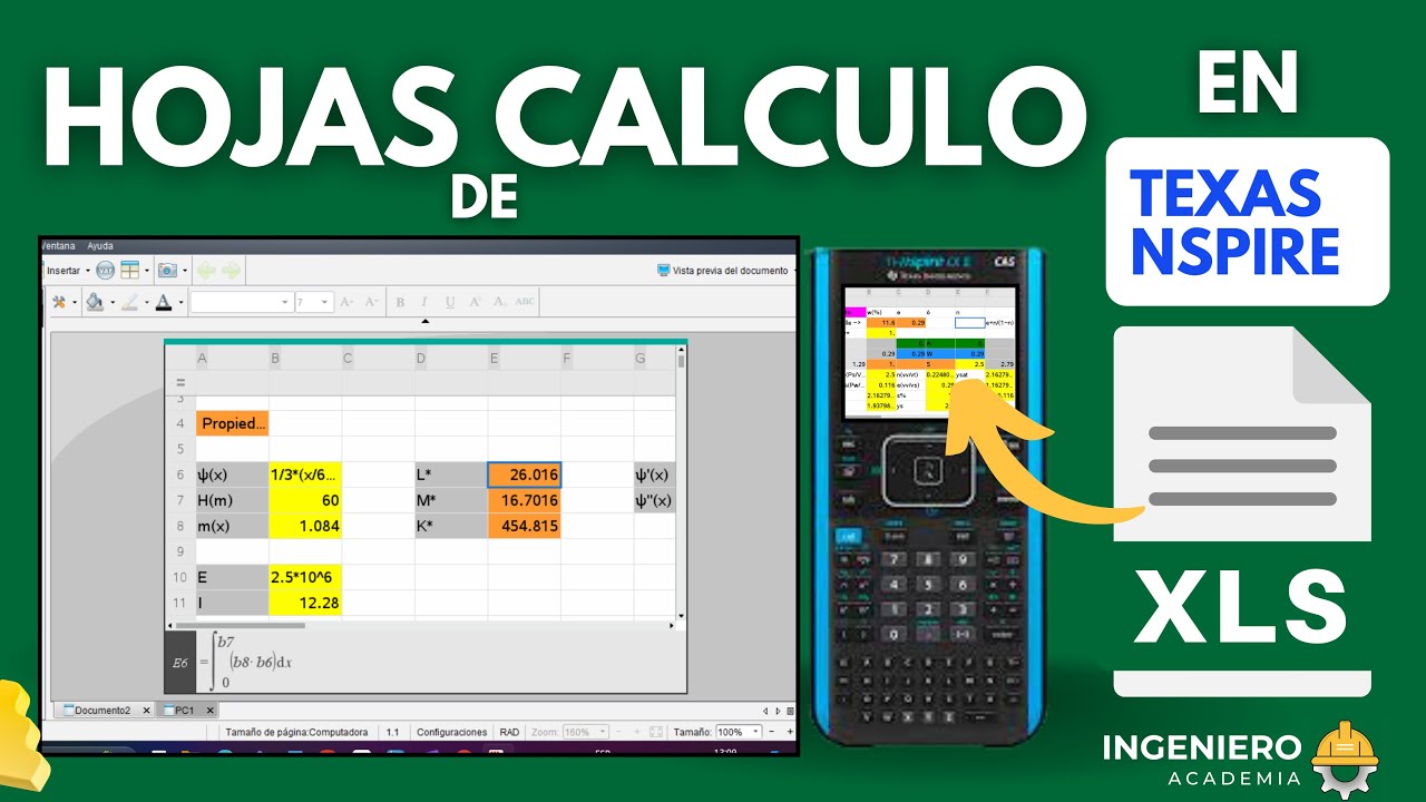 HOJAS DE CALCULO en calculadora Texas Nspire  | ¿Cómo crear programas en TI?