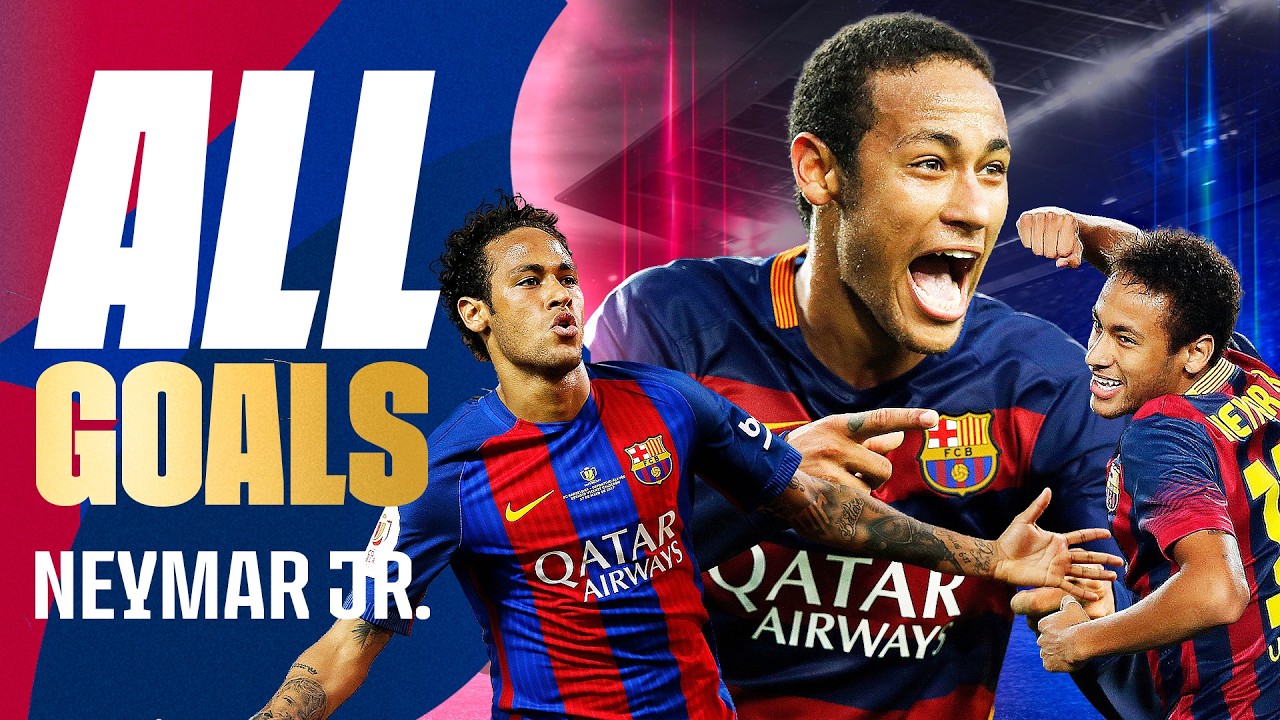 🔥 ALL of NEYMAR JR's GOALS with FC BARCELONA 🔵🔴 🔥