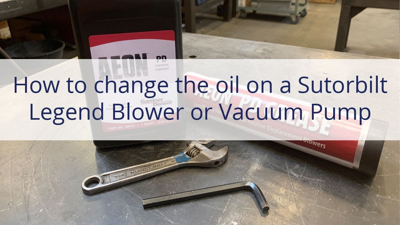 How to change the oil in a Sutorbilt Legend Blower