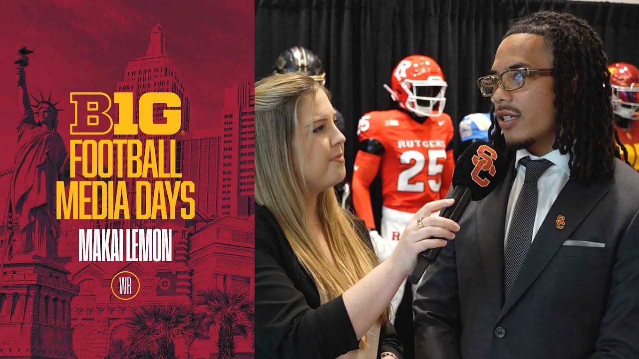 USC's Makai Lemon on his goals for 2025, growing into a leader | Big Ten Media Day 2025