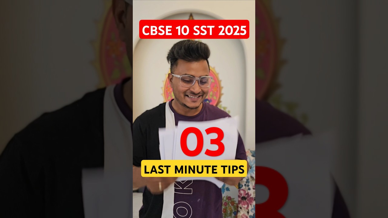 03 Last Minute Tips CBSE Class 10 SST 2025 #abhisheksir #cbseclass10 #class10sst