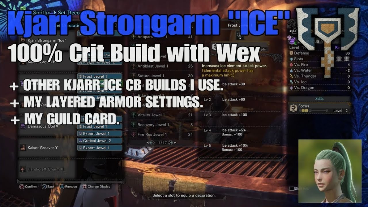 MHW: [OUTDATED] Elemental Charge Blade  Kjarr Strongarm 