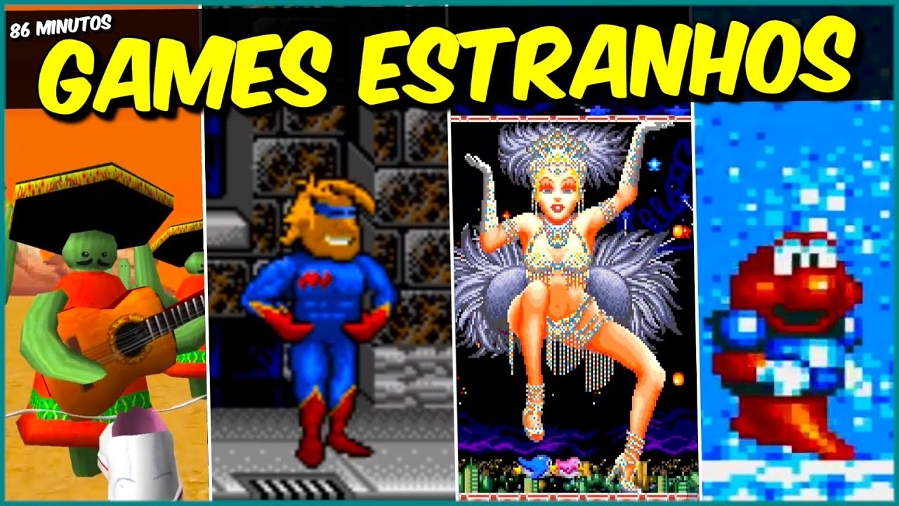 86 Min - MELHORES listas com JOGOS, SEGREDOS e coisas ESTRANHAS DOS GAMES