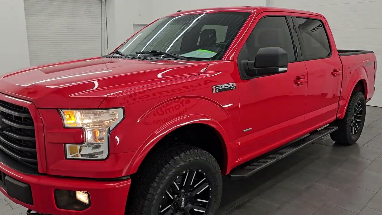 2016 FORD F150 SUPER CREWCAB XLT SPORT RACE RED 4K WALKAROUND 14905ZA SOLD!
