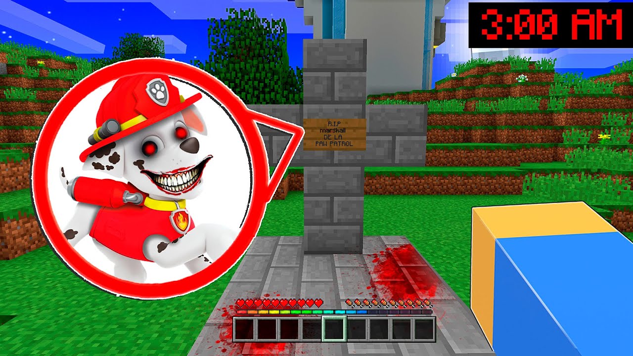 ENCONTRAMOS LA TUMBA DE MARSHALL PAW PATROL EN MINECRAFT 😭