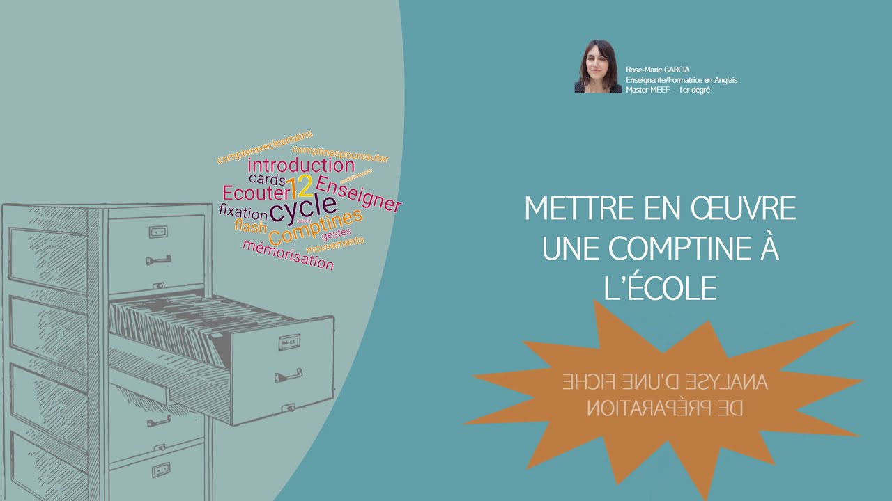 ANALYSE EVALUATION Fiche de préparation COMPTINE