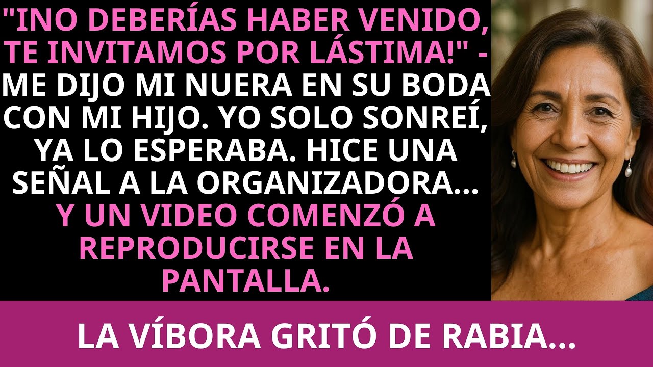¡No deberías haber venido, te invitamos por lástima!” — me dijo mi nuera en su boda con mi hijo...
