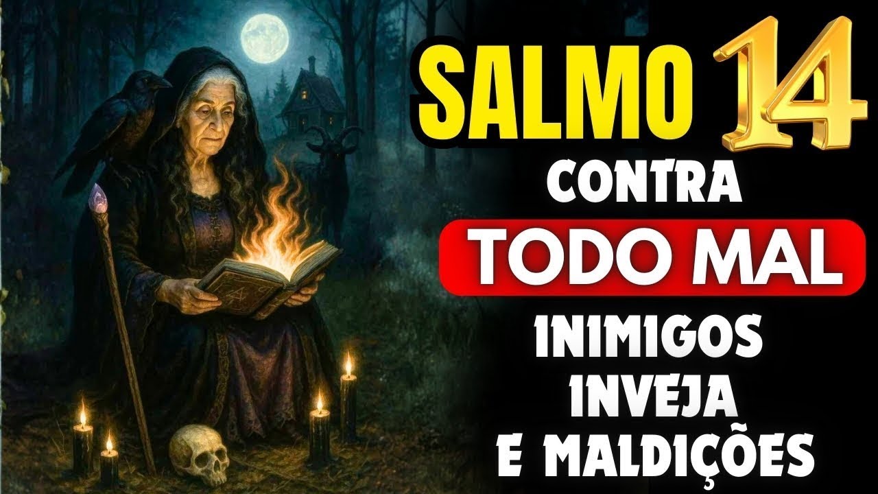 SALMO 14_ ORAÇÃO FORTE PARA DESFAZER MAGIAS, INVEJA E PALAVRAS CONTRÁRIAS