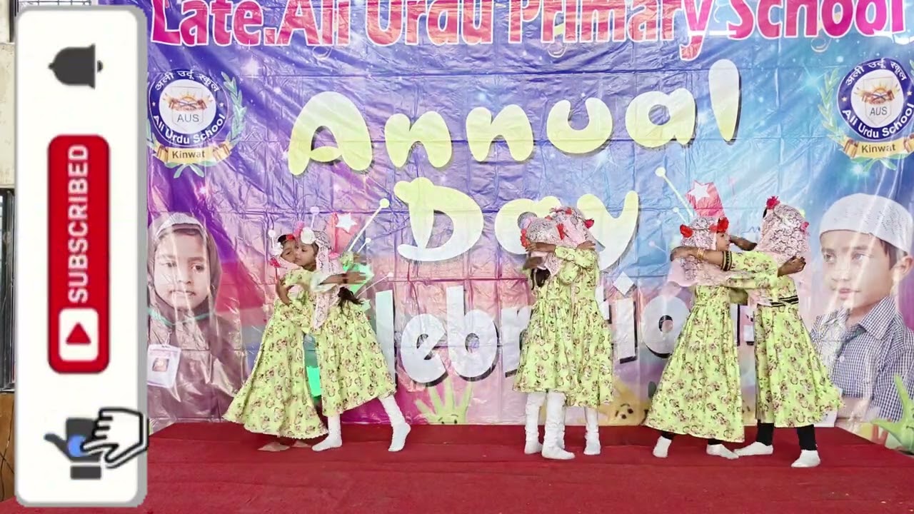 Aao tumhe Chand par le jaye dance performance Ali Urdu primary school kinwat #aliurduprimaryschool 